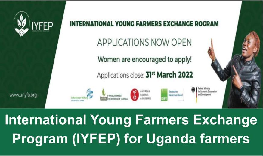 International Young Farmers Exchange Program (IYFEP) 2022 for Uganda farmers