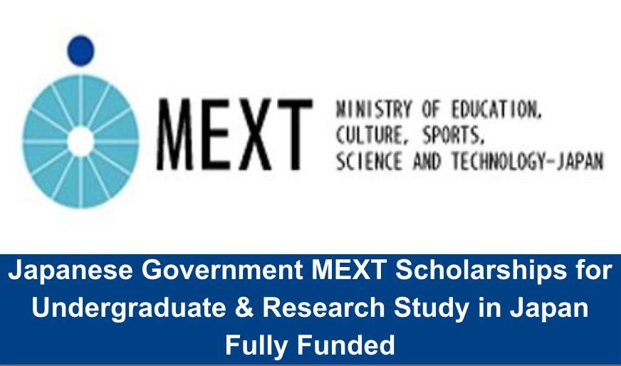 Japanese Government MEXT Scholarships 2023 For Undergraduate And ...