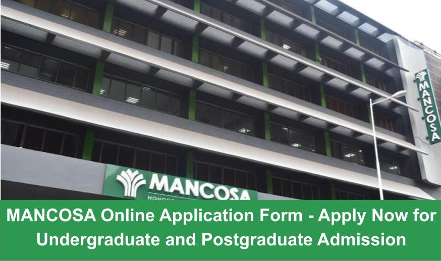 MANCOSA Online Application Form 2022 - Apply Now For Undergraduate And ...